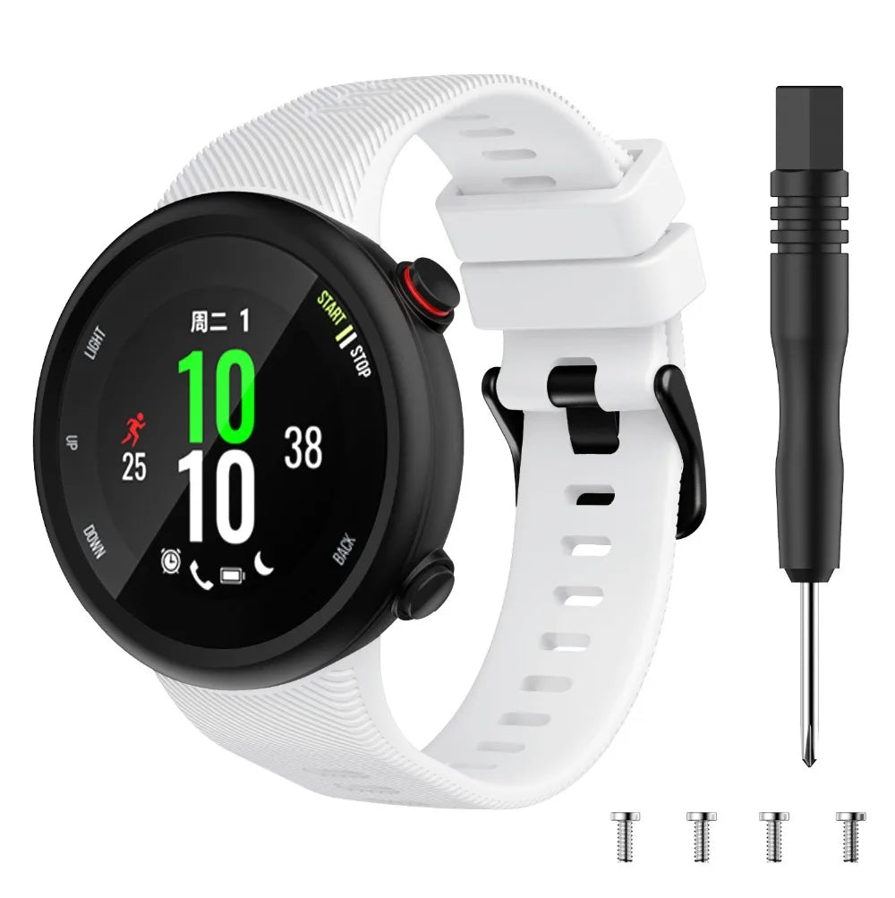 Silicone Watch Strap for Garmin Forerunner 45/45S & Swim 2