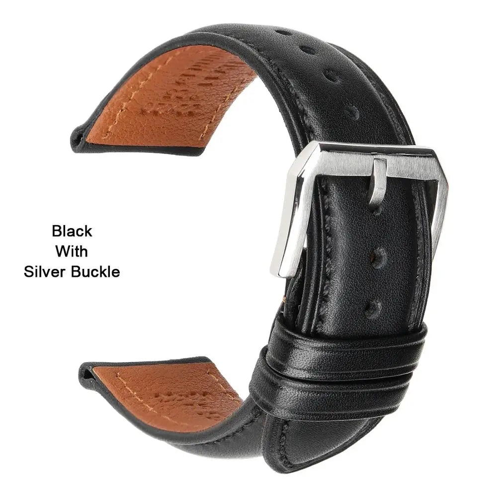 MAIKES luxury Genuine Leather Watch Strap 20mm 22mm Watch Accessories Bands For MIDO TISSOT SEIKO Watch Bracelet