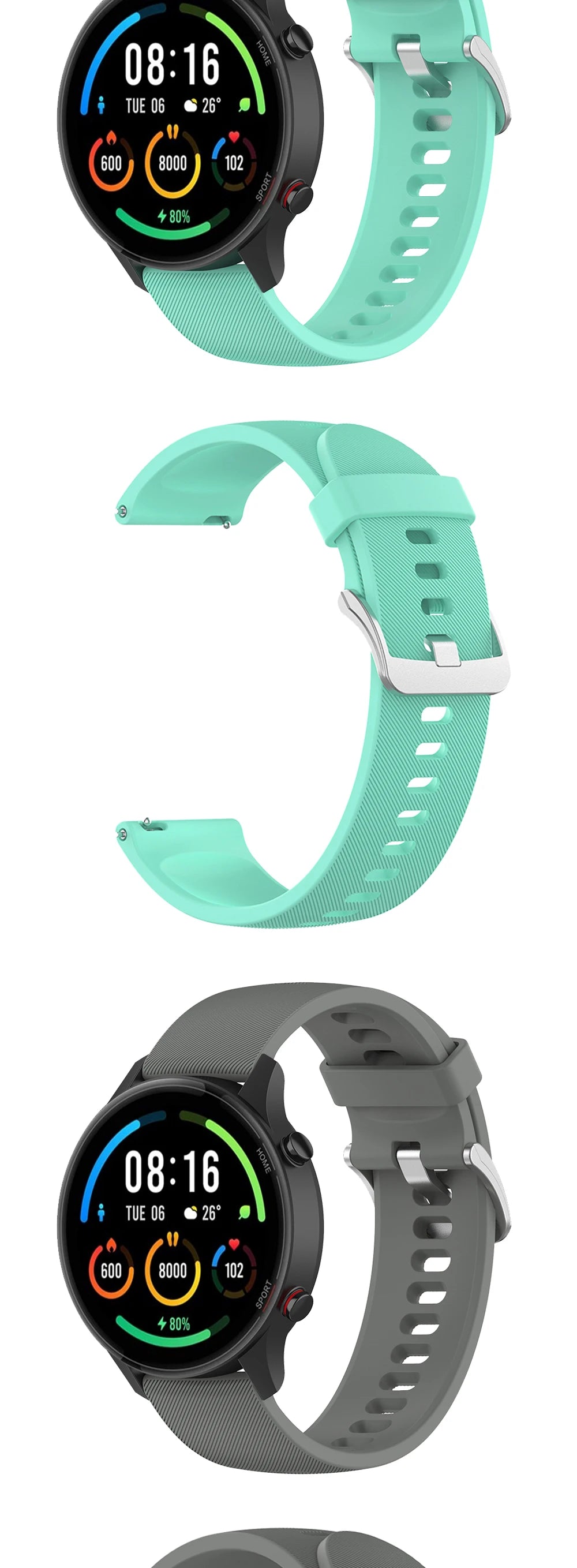 22mm Silicone Strap for Huawei Watch GT Series (GT2, GT3, GT2 Pro, GT2E)