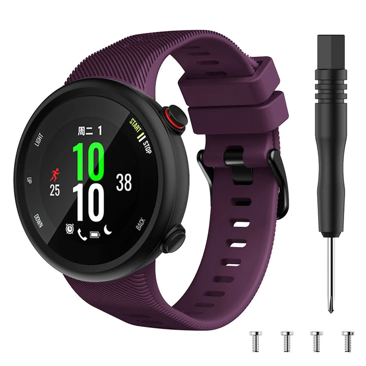 Silicone Watch Strap for Garmin Forerunner 45/45S & Swim 2