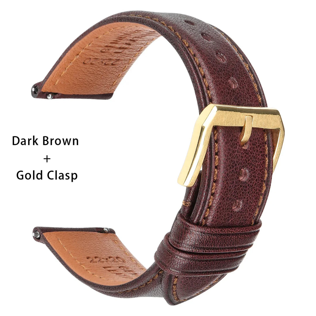 Quick Release Leather Watch Band For Tissot Seiko Longines MIDO Watch Accessories Cow Leather Strap Bracelet Watchband