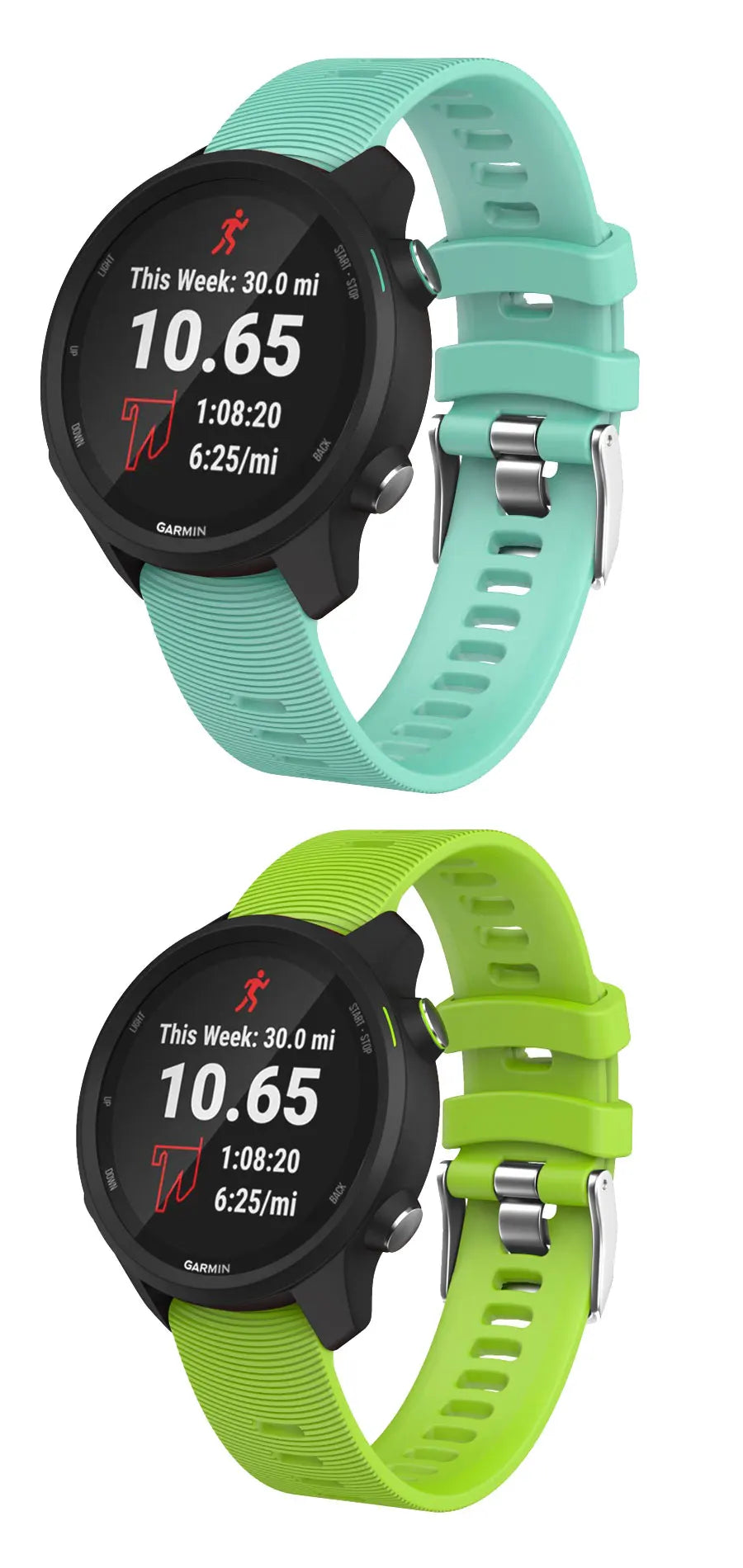 Colorful 20mm Silicone Strap for Garmin Forerunner & Vivomove