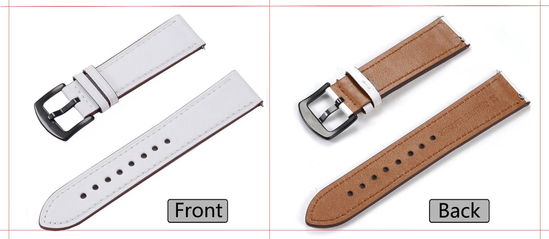 op Grain Genuine Leather Watch Band 20mm 22mm (Quick Release)