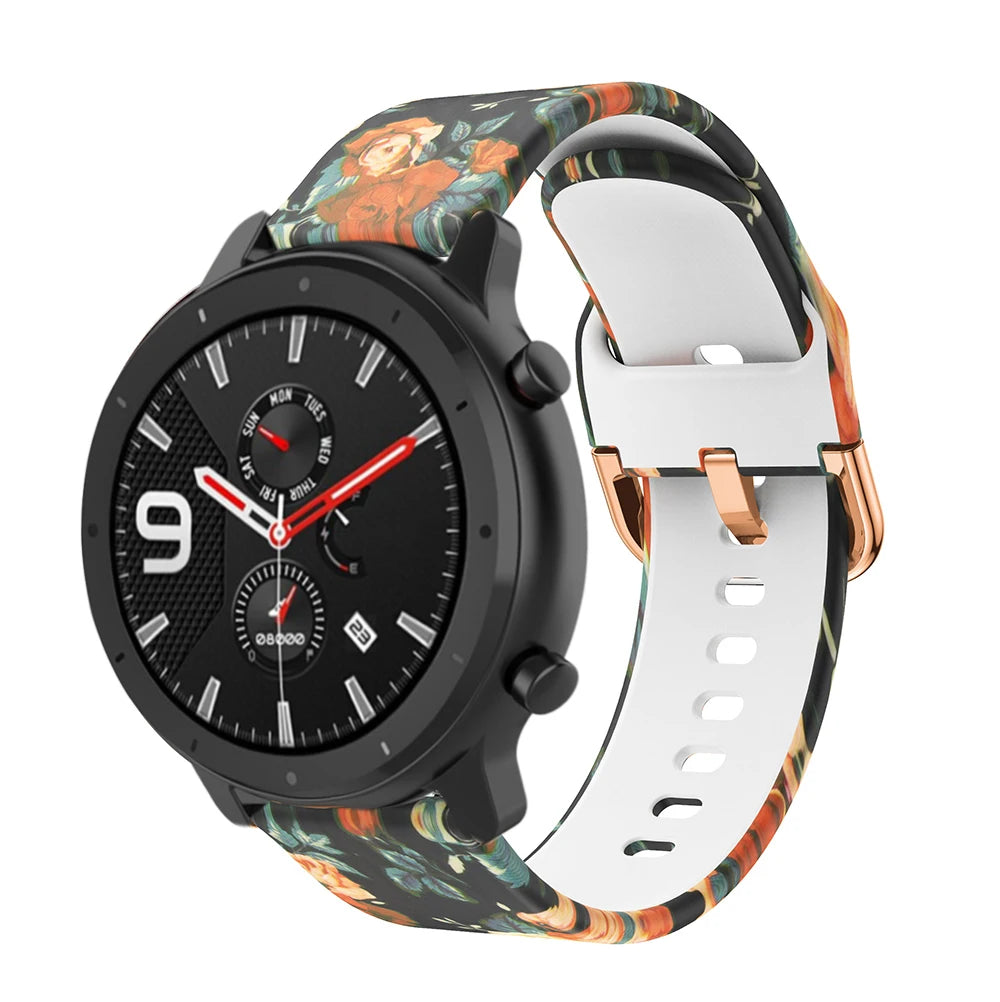 Silicone Watch Strap – 20/22mm for Huawei GT2/GT3 & Garmin Forerunner