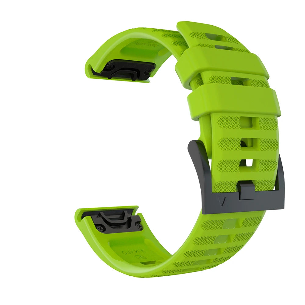Quick-Fit Silicone Watch Strap – 22–26mm for Garmin Fenix & Epix