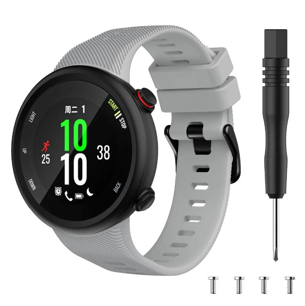 Silicone Watch Strap for Garmin Forerunner 45/45S & Swim 2