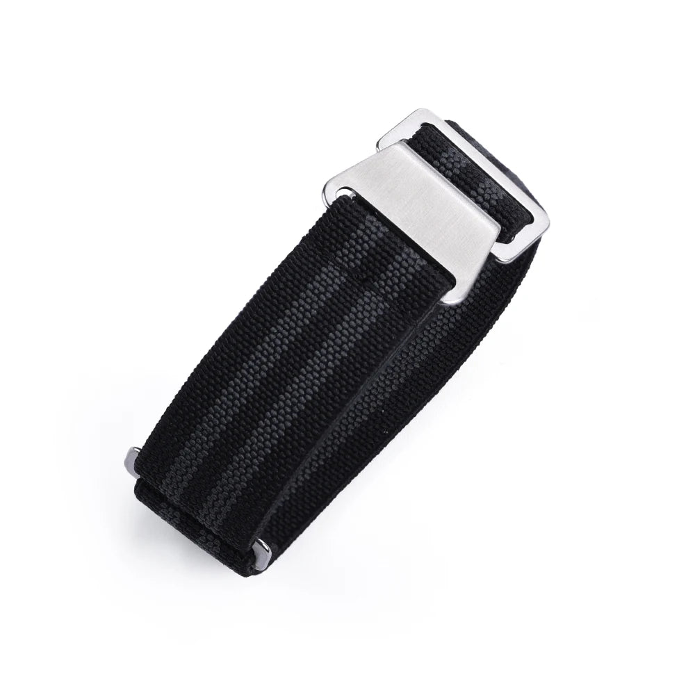 NATOBELT 60s French Troops Parachute Bag Elastic Strap 20mm 22mm Nylon Watchbands Man's Universal Smart Watch Fabric Wristband
