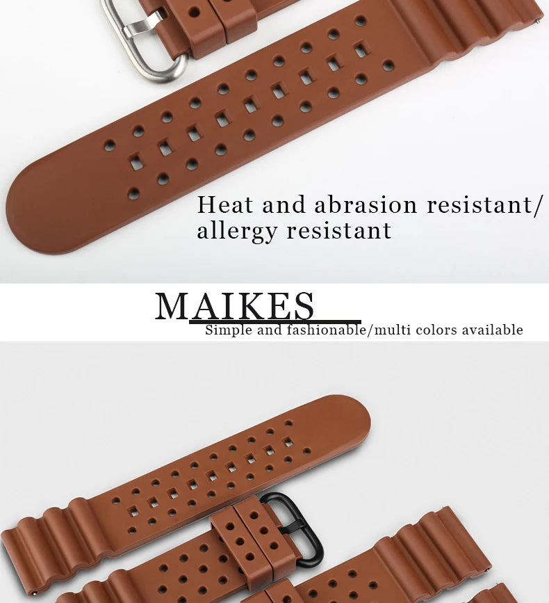 Quick Release Watch Bands 20mm 22mm 24mm Watch Accessories Sport Rubber Watch Strap Smart Watch Bracelet Belt