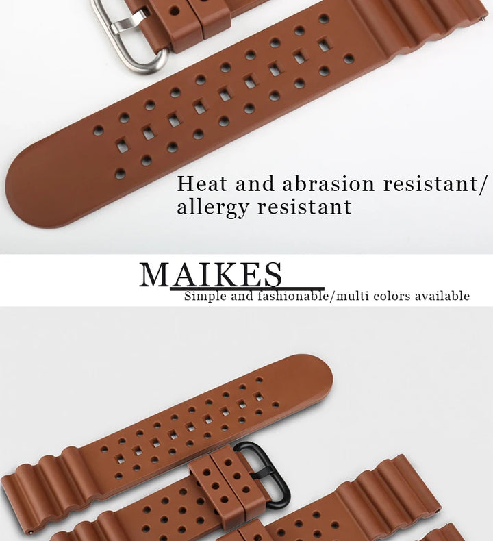 Quick Release Watch Bands 20mm 22mm 24mm Watch Accessories Sport Rubber Watch Strap Smart Watch Bracelet Belt