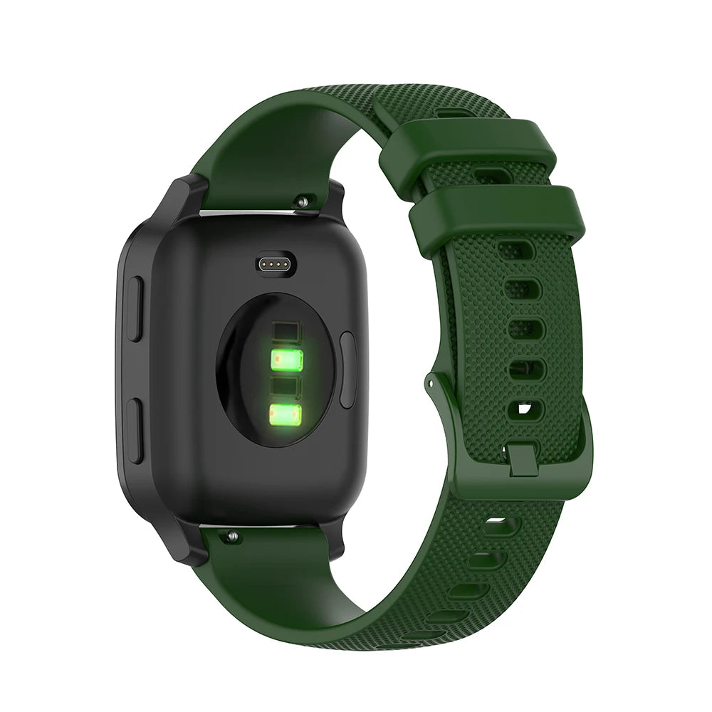 20mm Silicone Strap for Garmin Venu SQ/Venu 2 Plus & Amazfit Bip S/U