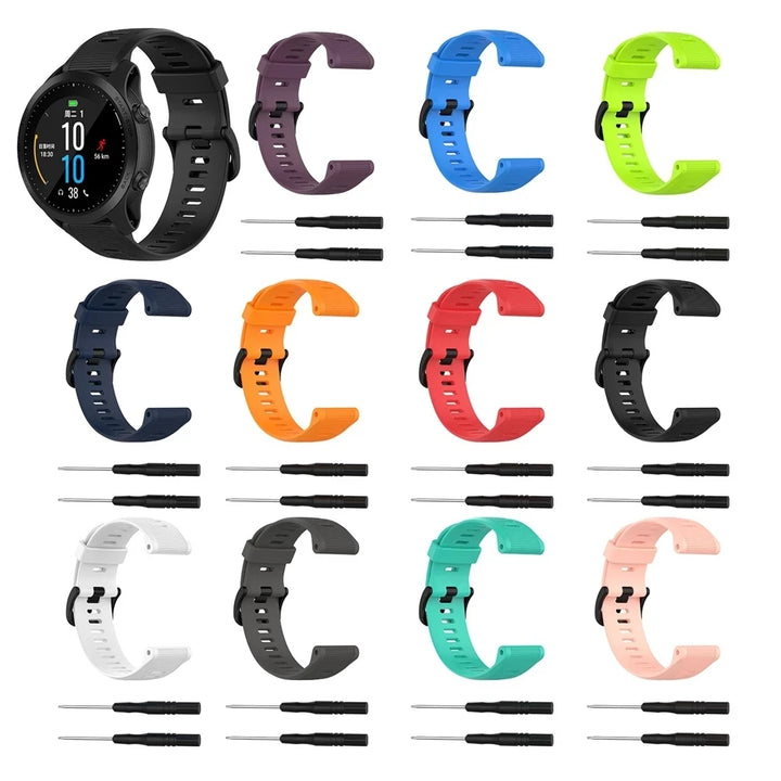 22mm Soft Silicone Strap for Garmin Forerunner & Fenix Series