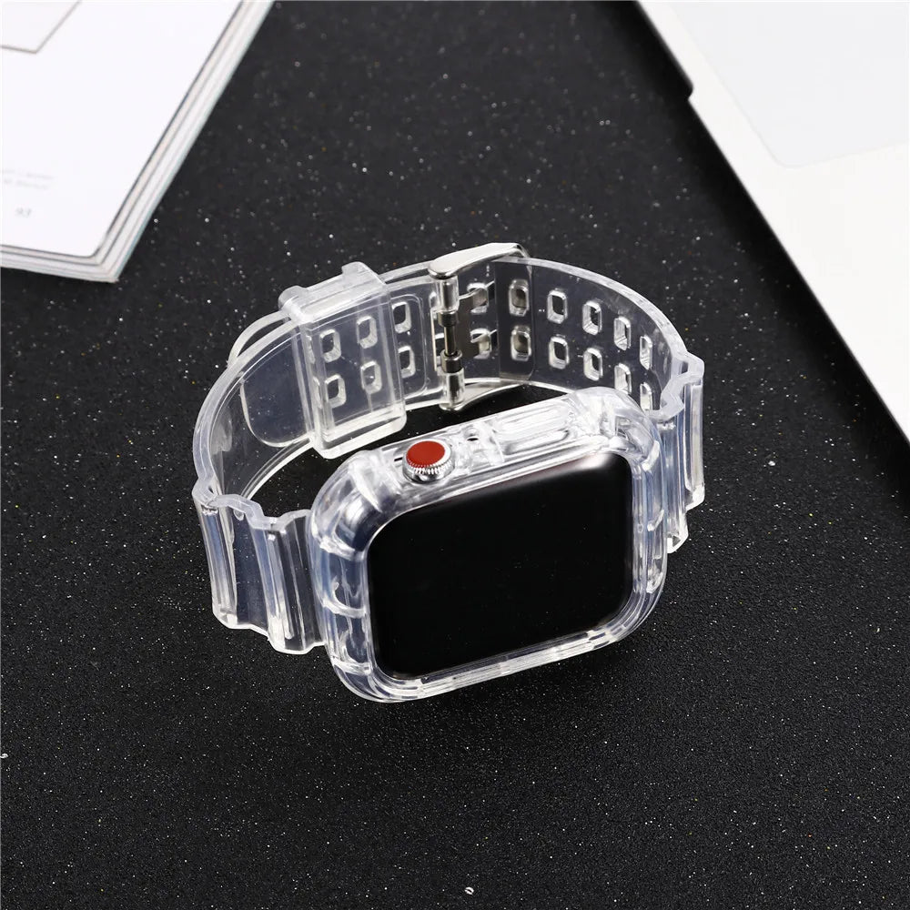 Silicone Watch Strap for Apple Watch (38–44mm)