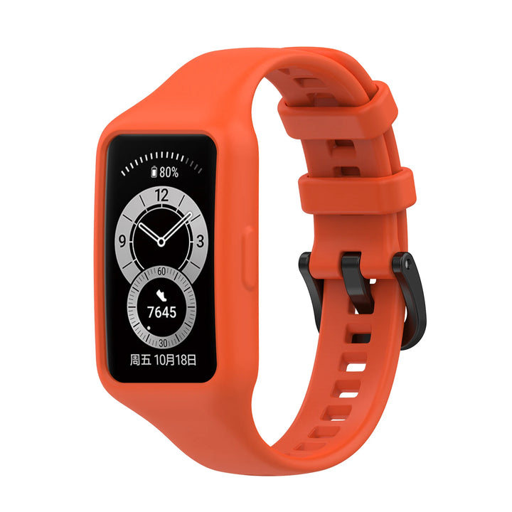 Silicone Strap with Case for Huawei Band 6/7 & Honor Band 6/7
