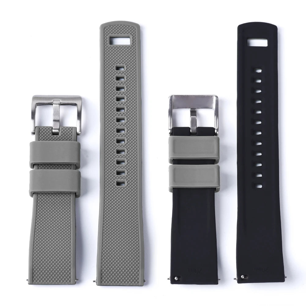 JUELONG Premium Silicone Watch Band 20mm Quick Release Rubber Strap Waterproof Men Women Replacement Watchband