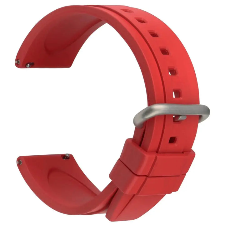 Top Fluoro Rubber Watch Band 20mm 22mm Sport Silicone Watch Strap Quick Release Watchband For HUAWEI GT Casio Citizen Seiko