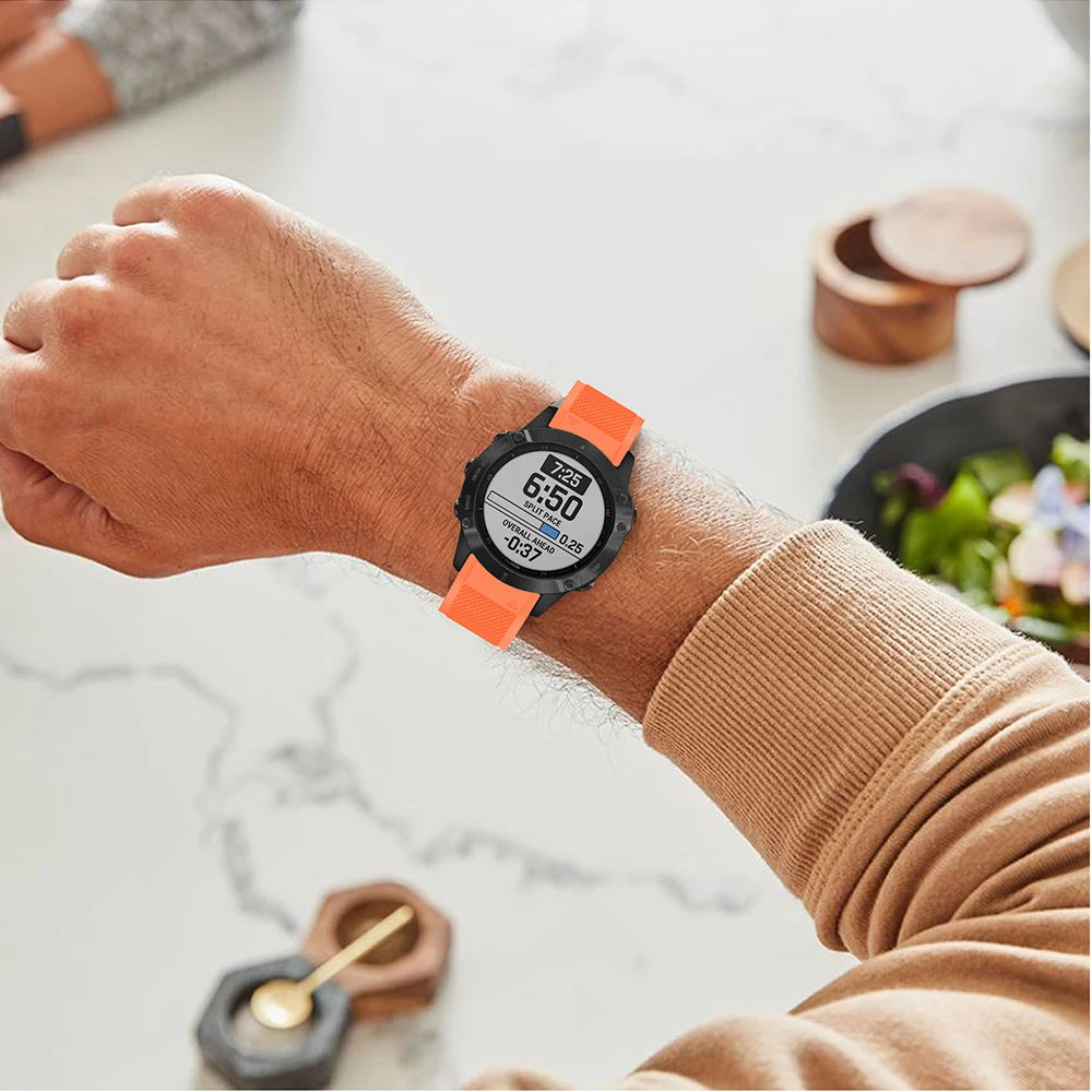 22mm Quick-Fit Silicone Strap – Garmin Fenix, EPIX & Tactix