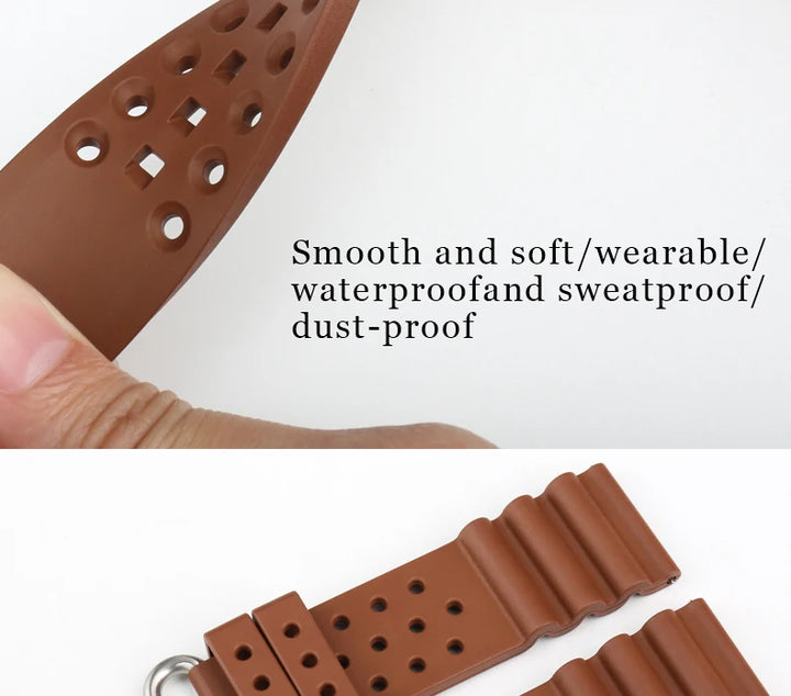 Quick Release Watch Bands 20mm 22mm 24mm Watch Accessories Sport Rubber Watch Strap Smart Watch Bracelet Belt