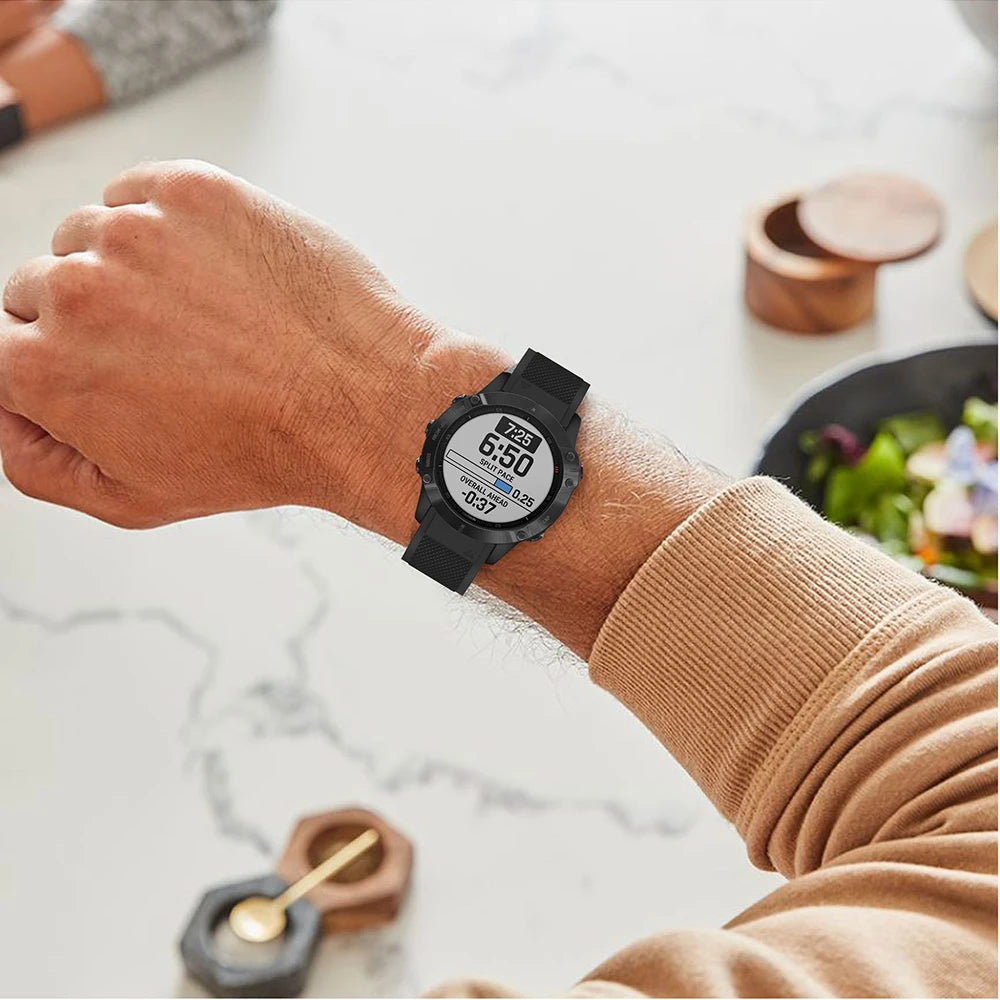 22mm Quick-Fit Silicone Strap – Garmin Fenix, EPIX & Tactix