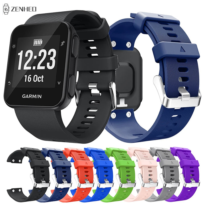 Silicone Watch Strap for Garmin Forerunner 35 – Replacement Band