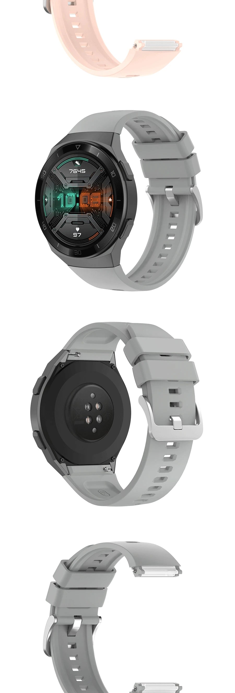 22mm Silicone Strap for HUAWEI Watch GT 2E