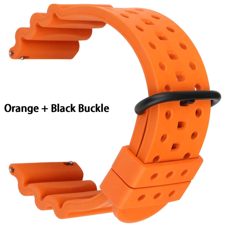 Quick Release Watch Bands 20mm 22mm 24mm Watch Accessories Sport Rubber Watch Strap Smart Watch Bracelet Belt