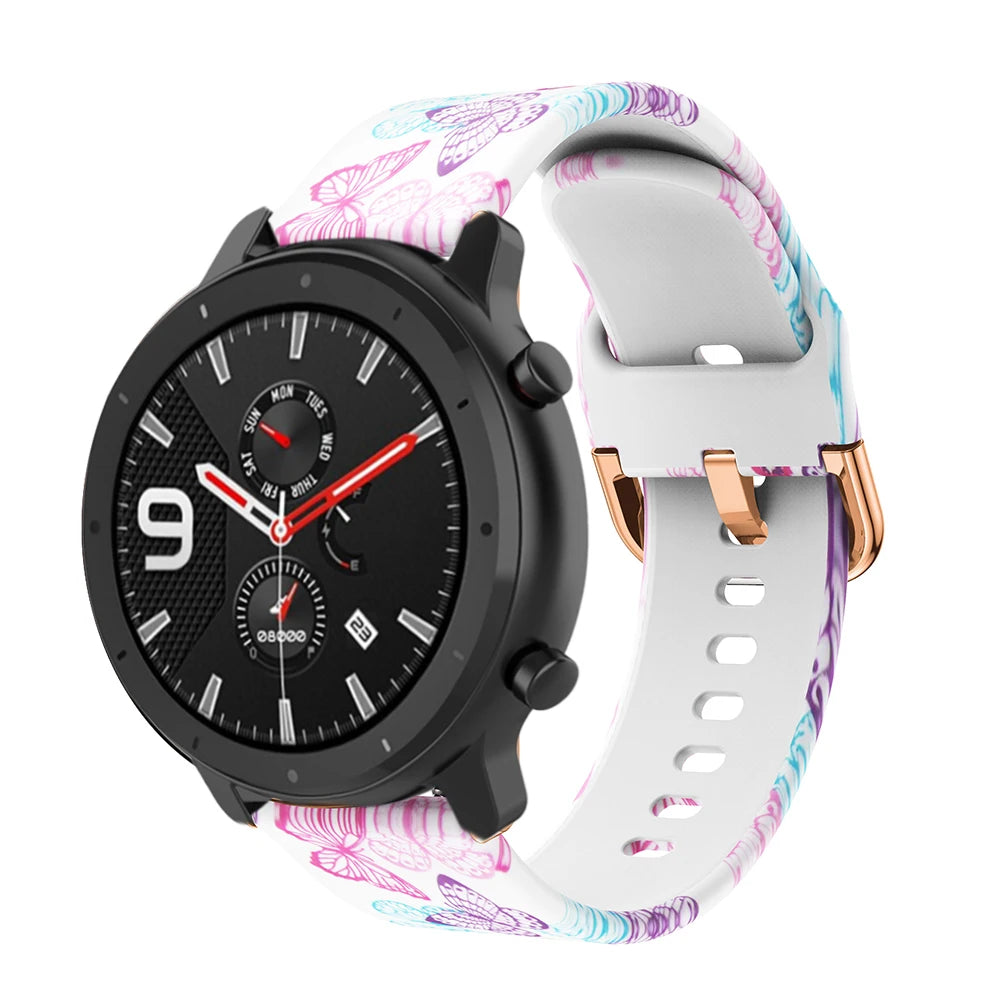 Silicone Watch Strap – 20/22mm for Huawei GT2/GT3 & Garmin Forerunner