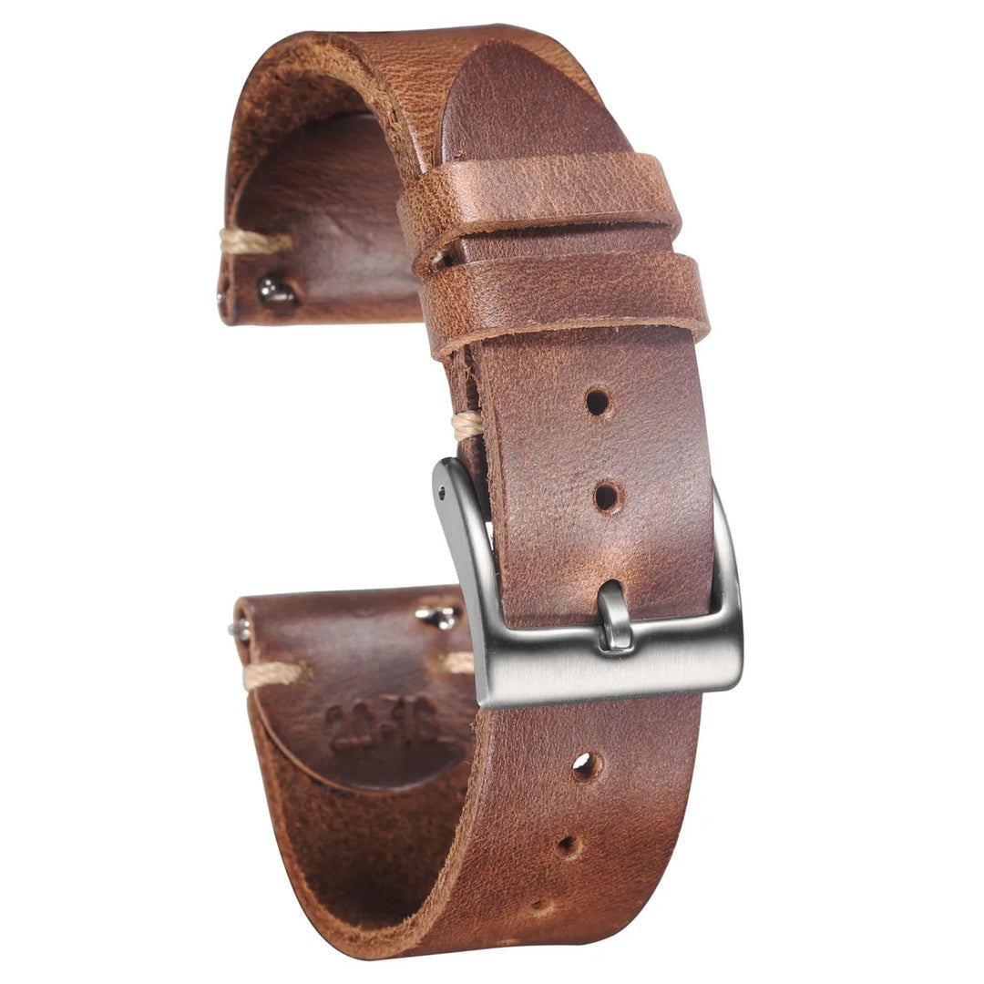 Horween CXL Genuine Leather Watch Strap 18–22mm Quick Release
