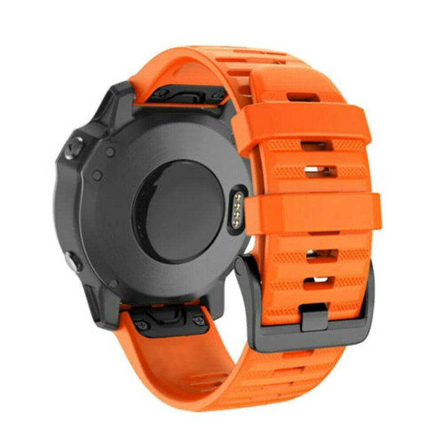 Silicone Watch Strap for Garmin Fenix & Epix Series – 20/22/26mm