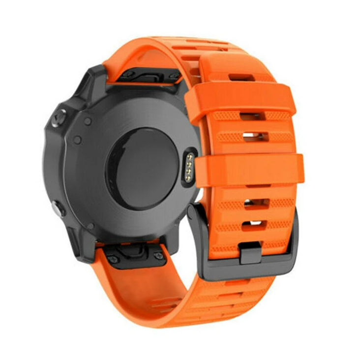 Quick-Release Silicone Sport Strap for Garmin Fenix & Forerunner (20-26mm)