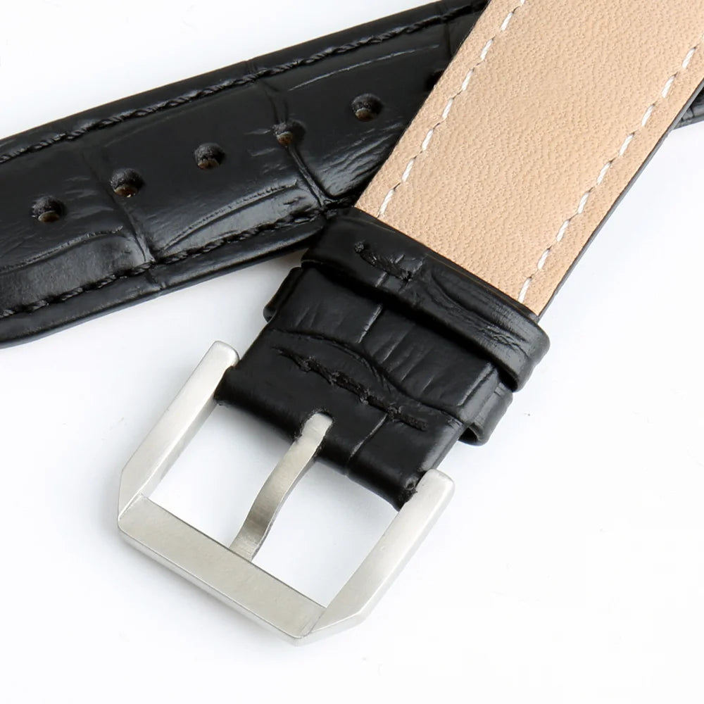 MAIKES Stainless Steel Watch Clasp 16mm 18mm 20mm 22mm Black Rose Gold Watch Buckle For Leather Watch Band