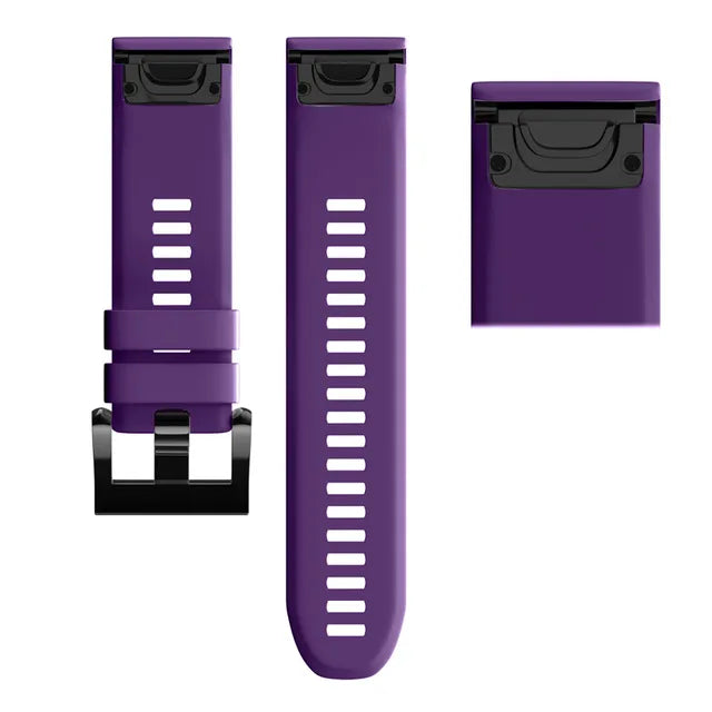 Quick-Release Silicone Sport Strap for Garmin Fenix & Forerunner