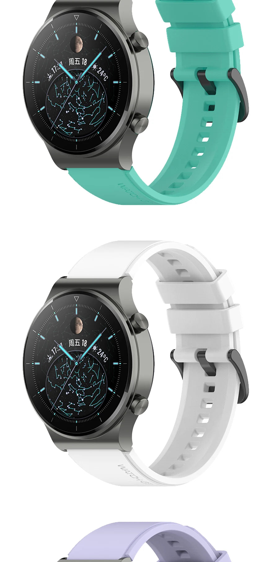 Official 22mm Silicone Band for Huawei Watch GT 2 & GT 3 Pro