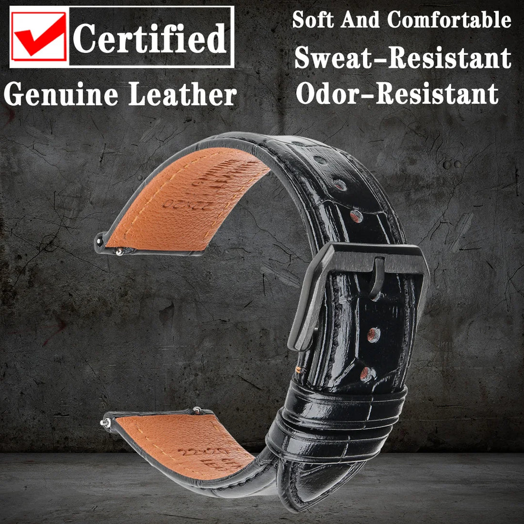 Quick Release Cow Leather Watch Strap 22mm 20mm For Huawei Watch GT 2 Pro Watchbands TISSOT Accessories Watch Band