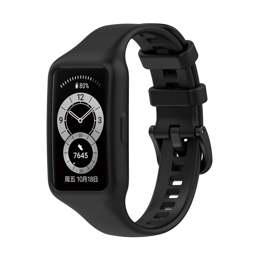 Silicone Strap with Case for Huawei Band 6/7 & Honor Band 6/7