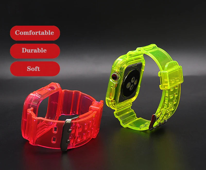 Silicone Watch Strap for Apple Watch (38–44mm)
