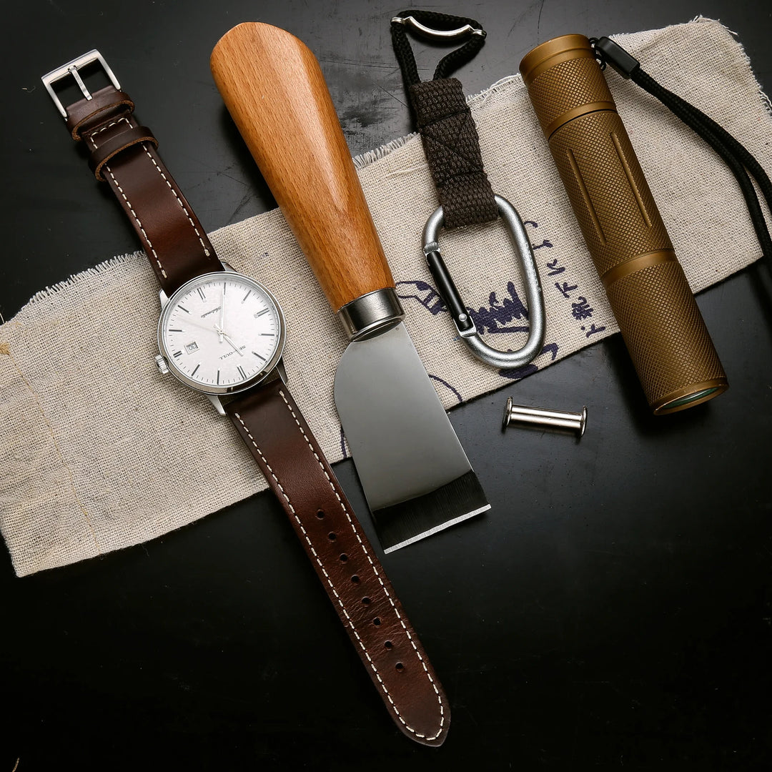 HEMSUT 100% Genuine Leather Straps Quick Release Horween Soft Wrap Handmade Cowhide Wrist Bands 18mm 20mm 22mm