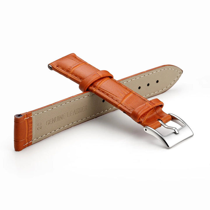Premium Genuine Leather Watch Strap – 12–24mm with Tool