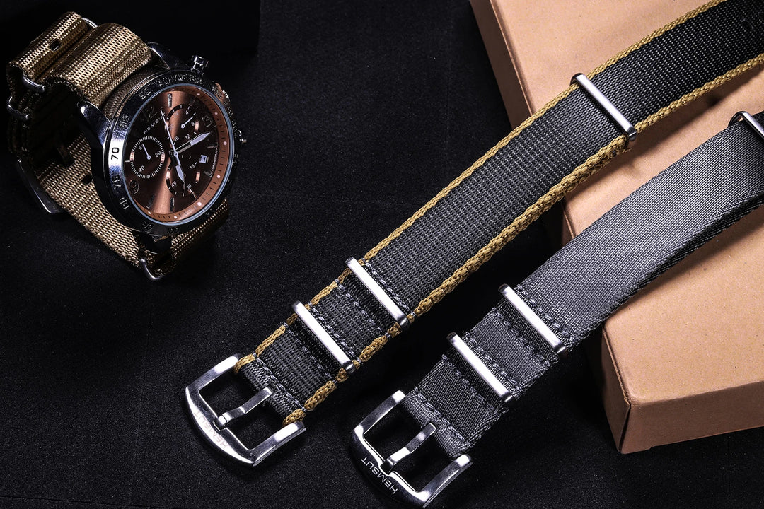 One-Piece Nylon Military Watch Band (18-22mm)