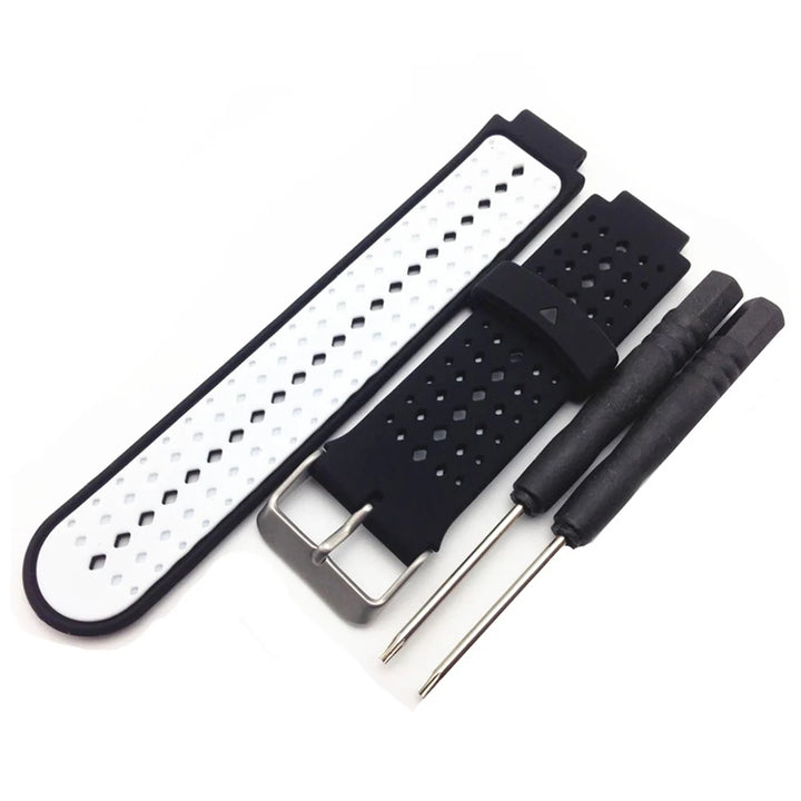 Silicone Replacement Strap for Garmin Forerunner 235/220/230/620/630/735XT