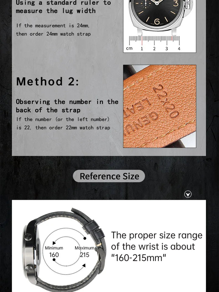 Luxury Handmade Watch Band Genuine Cow Leather Watch Strap With Butterfly Buckle Bracelet For Hamilton SEIKO Citizen Watchbands