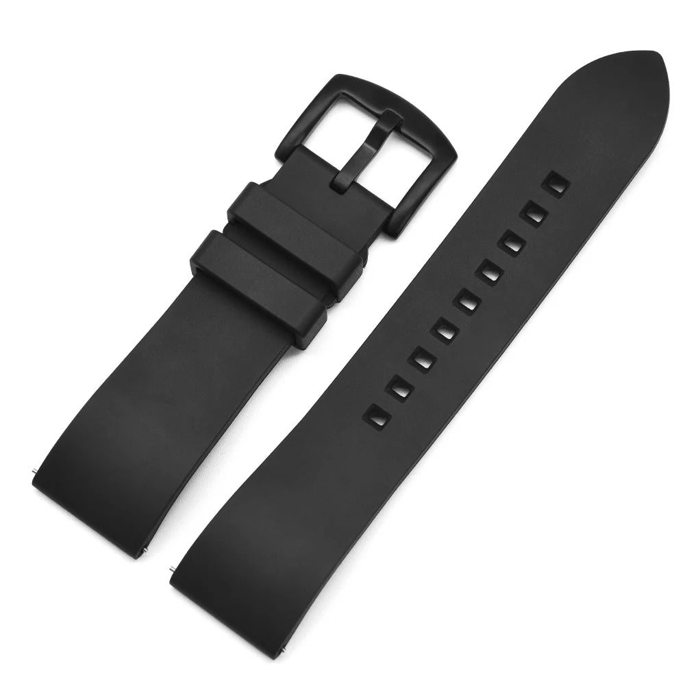 Quick Release FKM Watchbands Men Women Diving Watch Accessories Premium Grade Fluorine Rubber Watch Strap 18-19-20-21-22-23-24mm