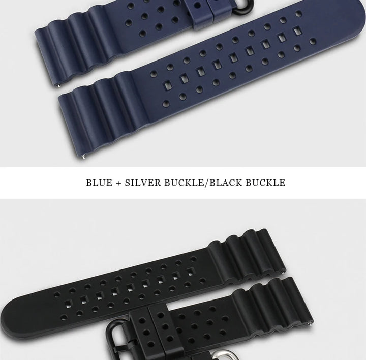 Quick Release Watch Bands 20mm 22mm 24mm Watch Accessories Sport Rubber Watch Strap Smart Watch Bracelet Belt