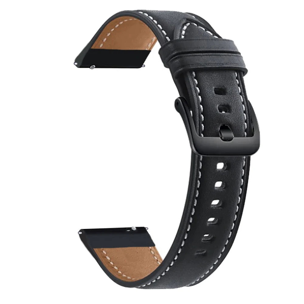 20mm 22mm Leather Strap For Samsung Galaxy Watch 3 Gear S3 Replacement Watch Band For Huawei Watch GT4 GT3 GT2
