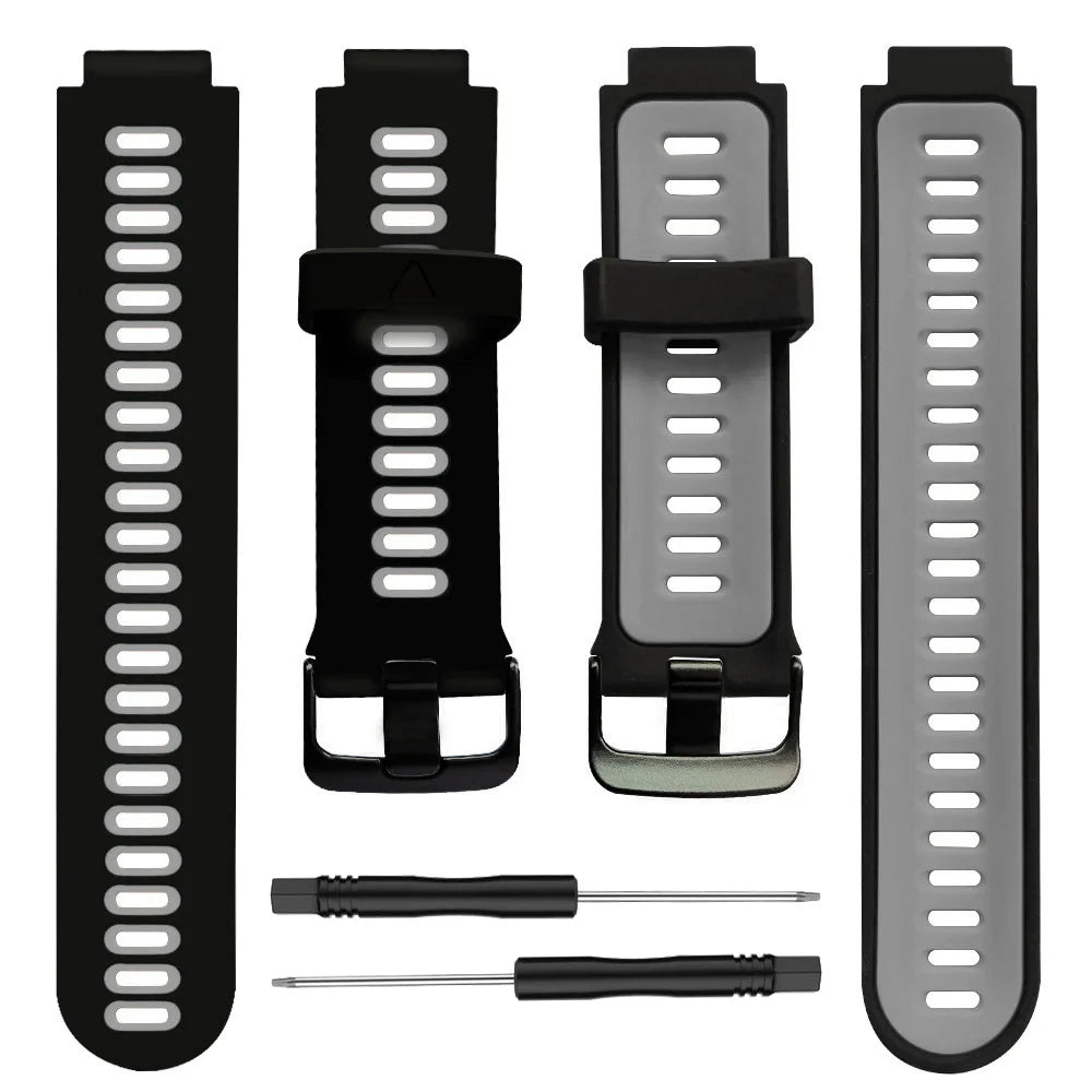 Silicone Replacement Watch Strap for Garmin Forerunner 220/230/235/620/630/735XT