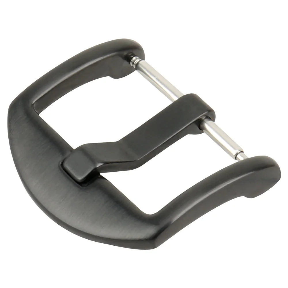 MAIKES Stainless Steel Watch Buckle 16mm 18mm 20mm 22mm 24mm Leather Strap Watch Clasp Black Rose Gold