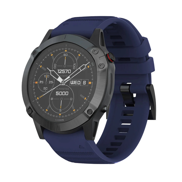 Quick-Fit Silicone Watch Strap – 22–26mm for Garmin Fenix & Epix