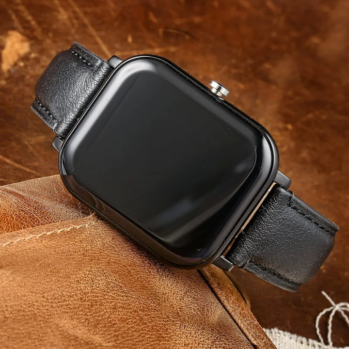 HEMSUT Genuine Cowhide Leather Quick-Release Watch Strap (18-24mm)