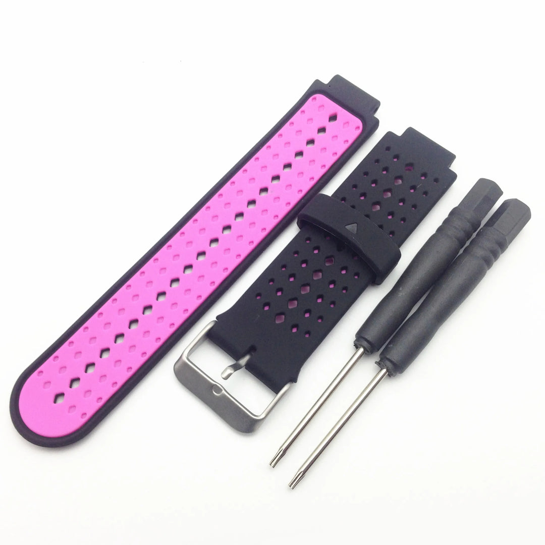 Silicone Replacement Strap for Garmin Forerunner 235/220/230/620/630/735XT