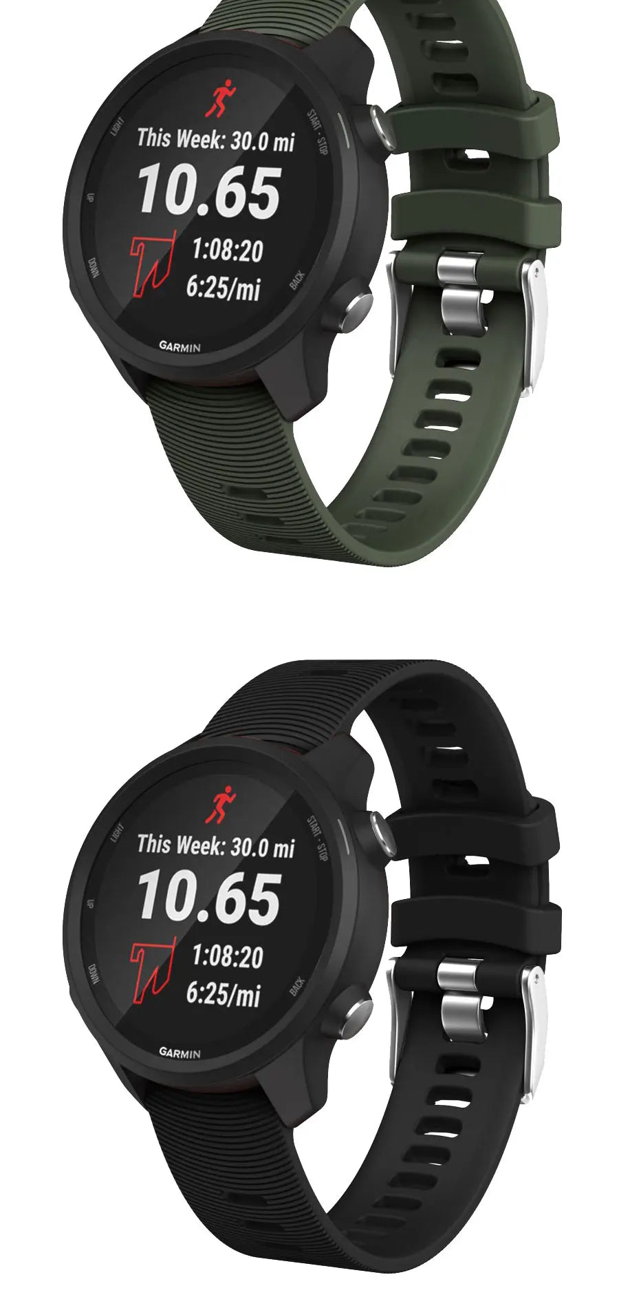 Colorful 20mm Silicone Strap for Garmin Forerunner & Vivomove