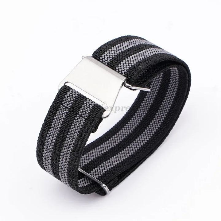 18mm 20mm 22mm Parachute Elastic Nylon Watch Strap for Omega Men Outdoors Sport Army Military Wrist Strap Bracelet Accessories